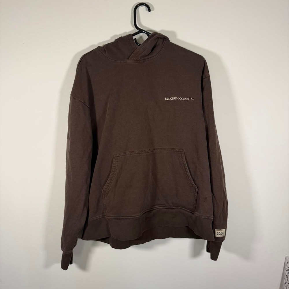 tailored goods & co brown hoodie